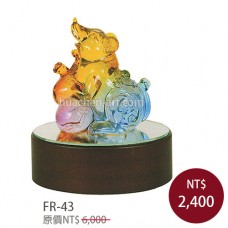 FR-43鼠來寶琉璃雕塑